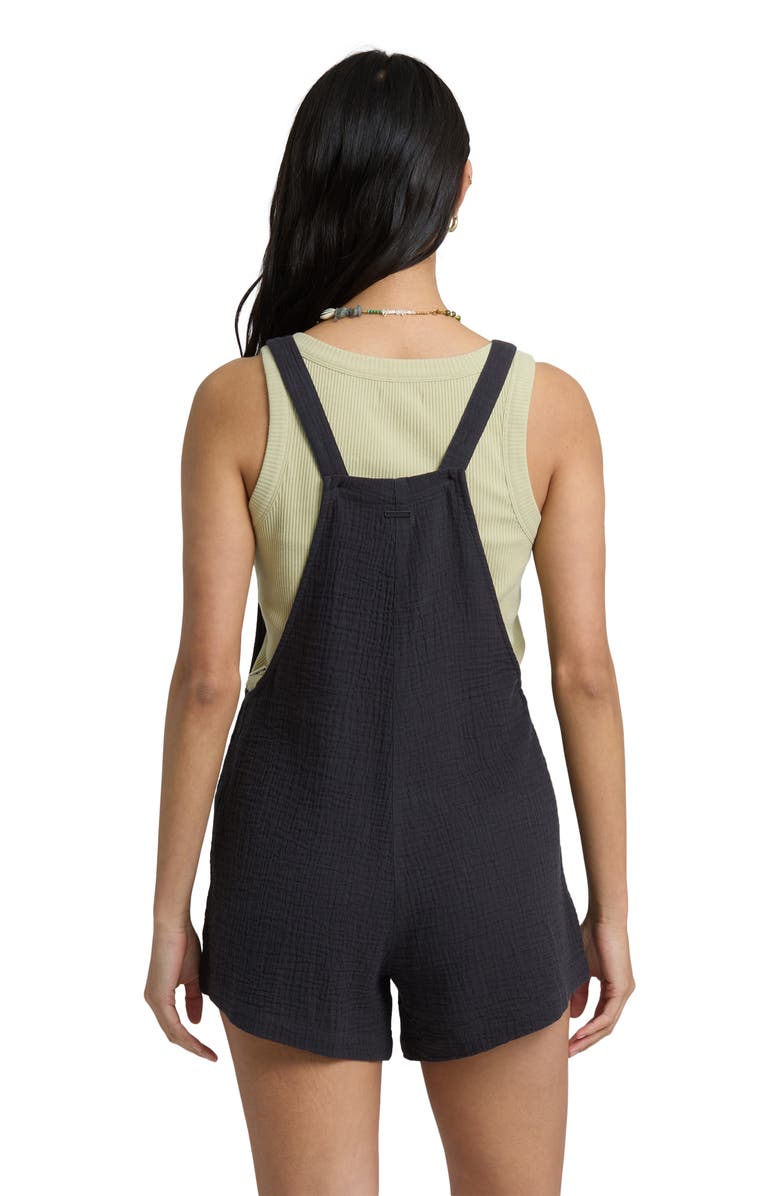 Billabong Beach Crush Short Overalls, Alternate, color, Black Sands