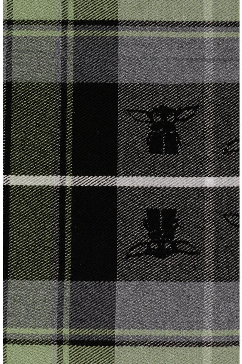 Star Wars™ - The Child Plaid Merino Wool Scarf, Alternate, color, GRAY