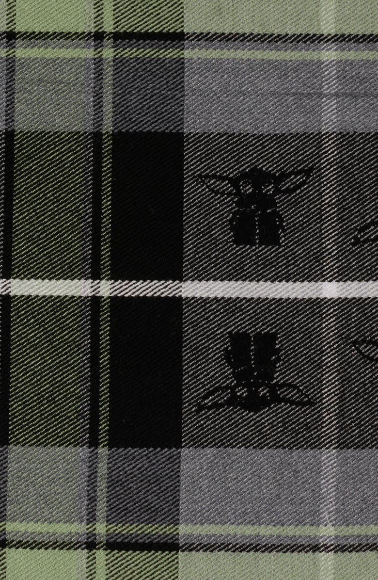 Cufflinks, Inc. Star Wars<sup>™</sup> - The Child Plaid Merino Wool Scarf, Alternate, color, Gray