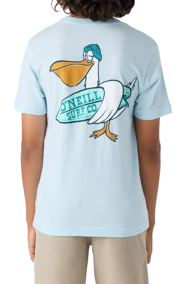 O'Neill Kids' Cappy Cotton Graphic T-Shirt, Alternate, color, Sky Blue Heather