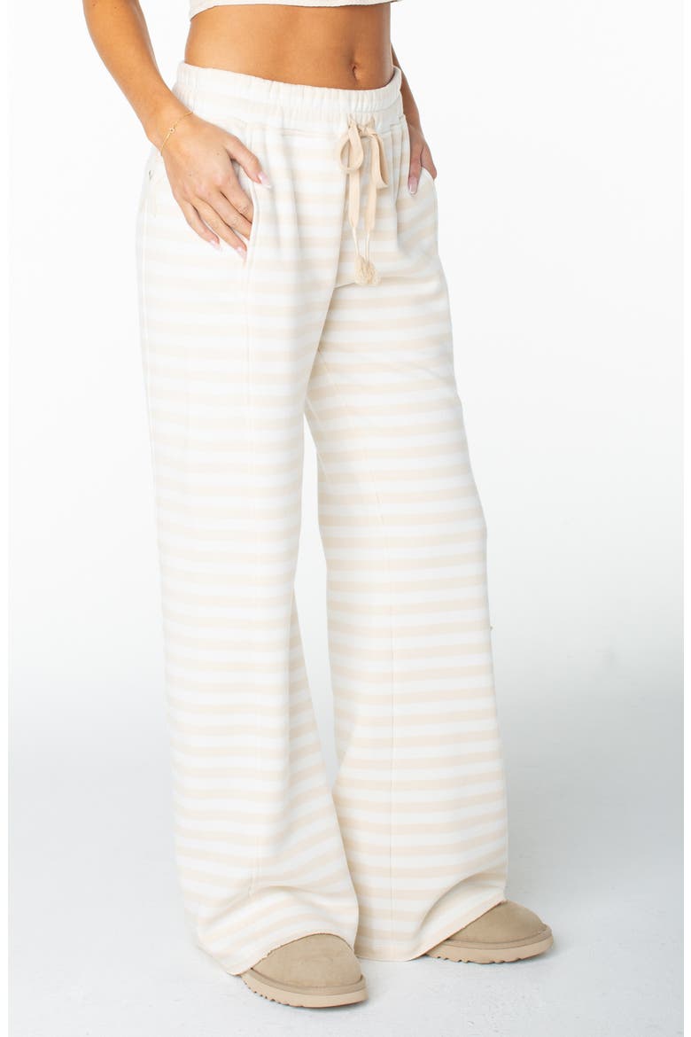 Fringing Reefs Stripe Pants, Alternate, color, PARCHMENT
