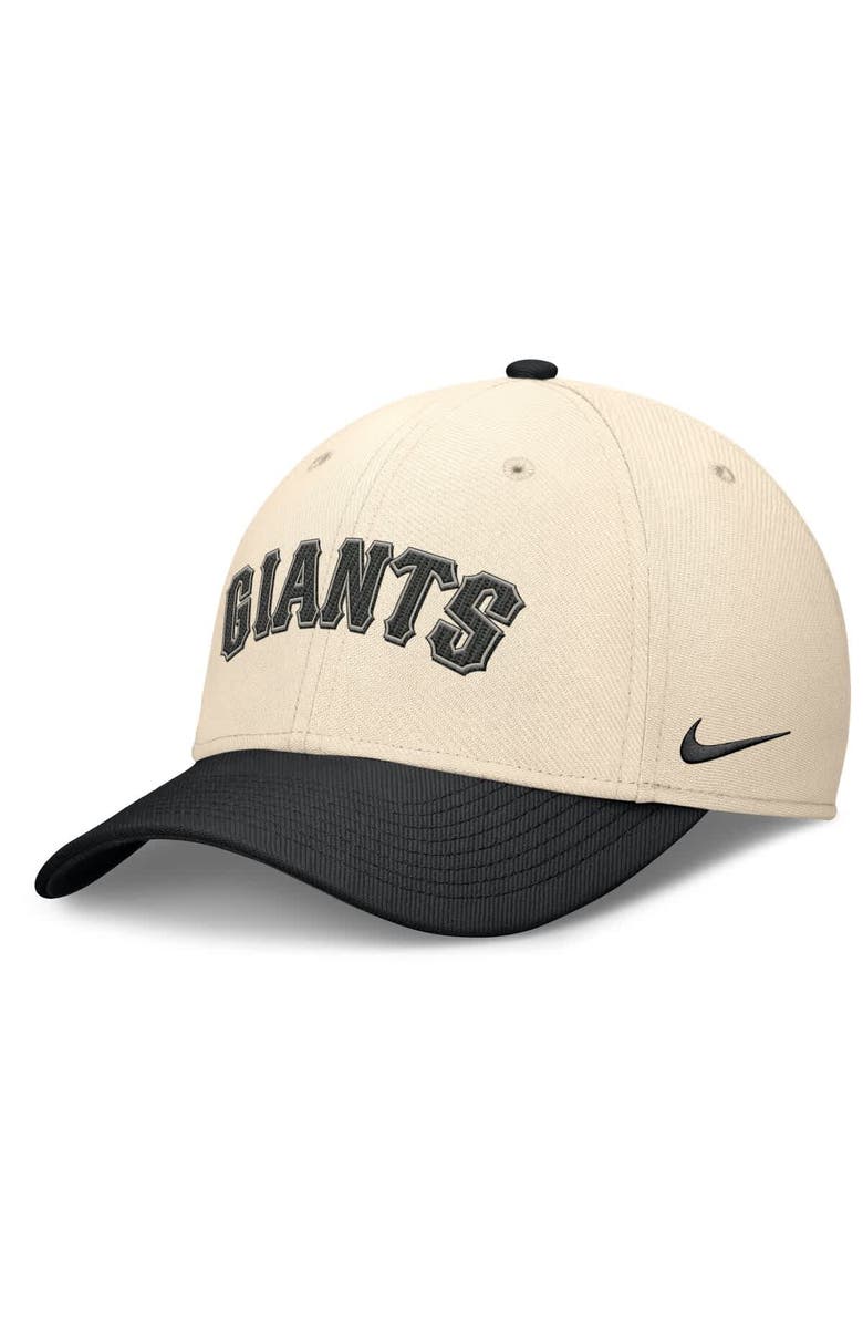 Nike Men's Nike Natural/Black San Francisco Giants Statement Rise Performance Flex Hat, Main, color, Natural