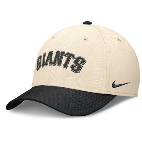 Men's Nike Natural/Black San Francisco Giants Statement Rise Performance Flex Hat