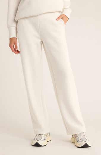 Cozy Scuba Knit High Waist Straight Leg Pants