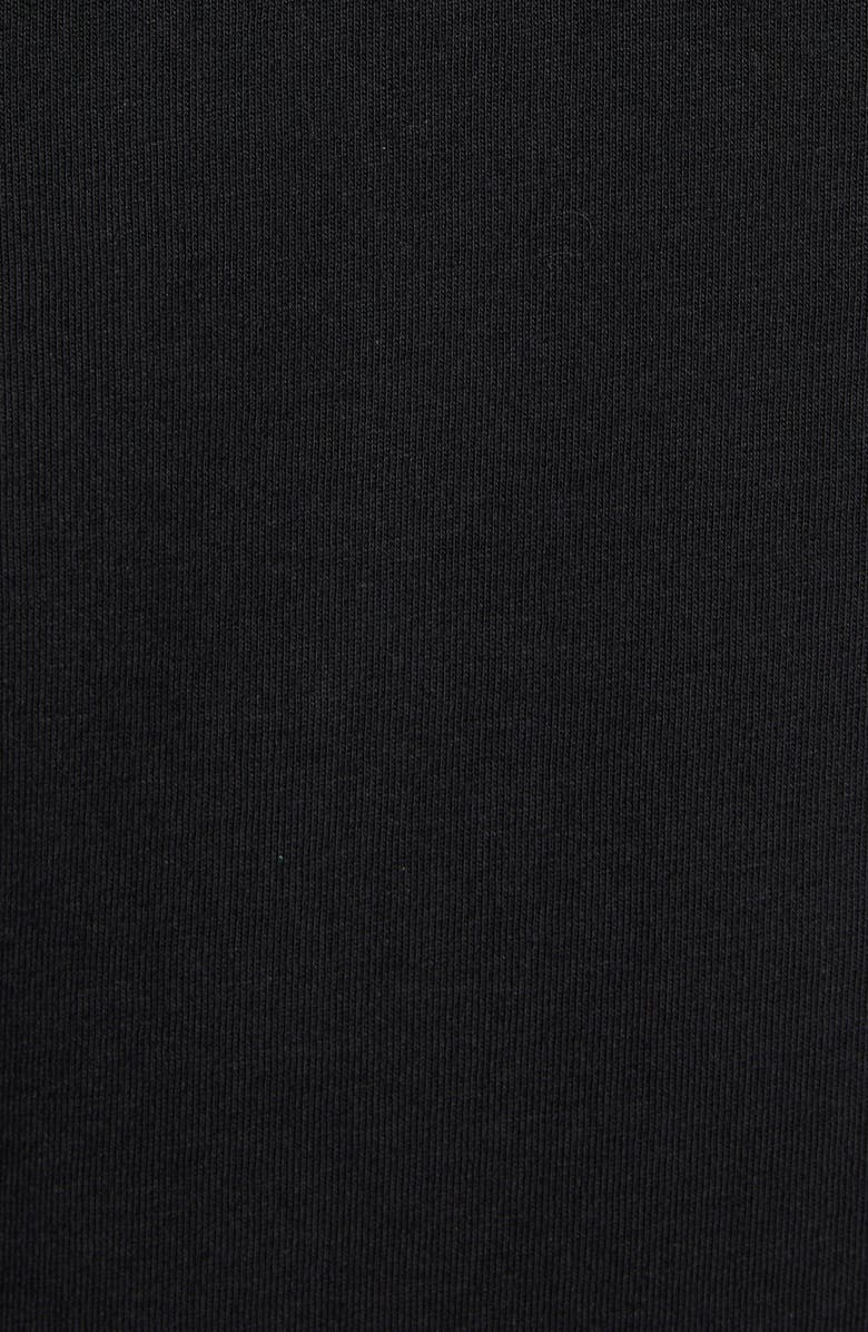 Moncler Crystal Embellished Logo Cotton T-Shirt, Alternate, color, Black