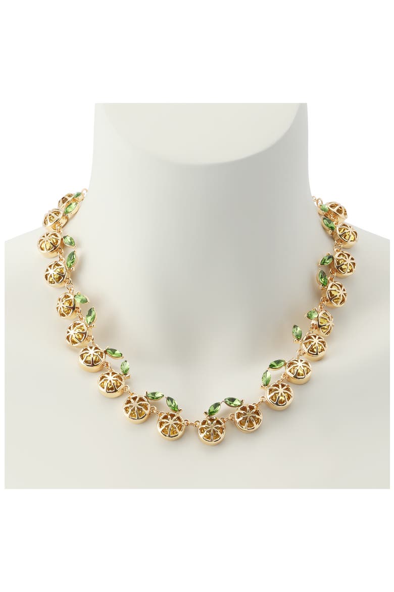 Lemon Collar Necklace, Alternate, color, YELLOW