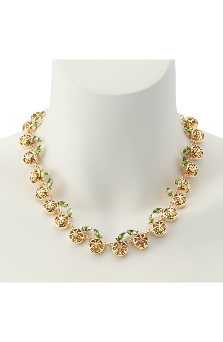 Betsey Johnson Lemon Collar Necklace, Alternate, color, 