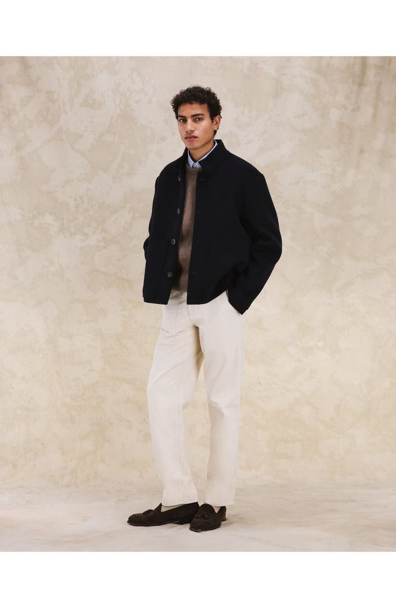 Fortela Miller Short Wool Jacket, Alternate, color, Navy Blue