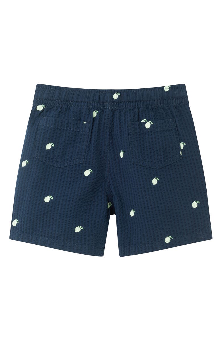 Andy & Evan Kids' Seersucker Lime Button Front Shirt & Shorts Set, Alternate, color, 