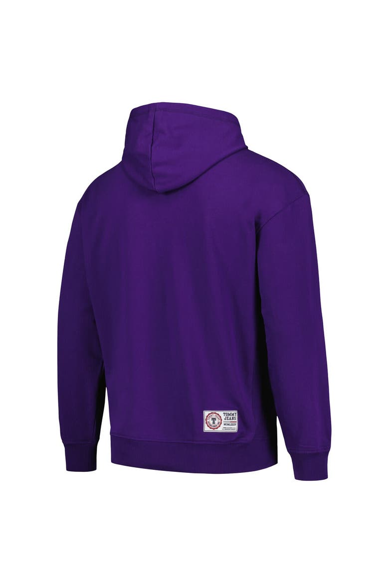 Men's Tommy Jeans Purple Los Angeles Lakers Greyson Pullover Hoodie, Alternate, color, Purple