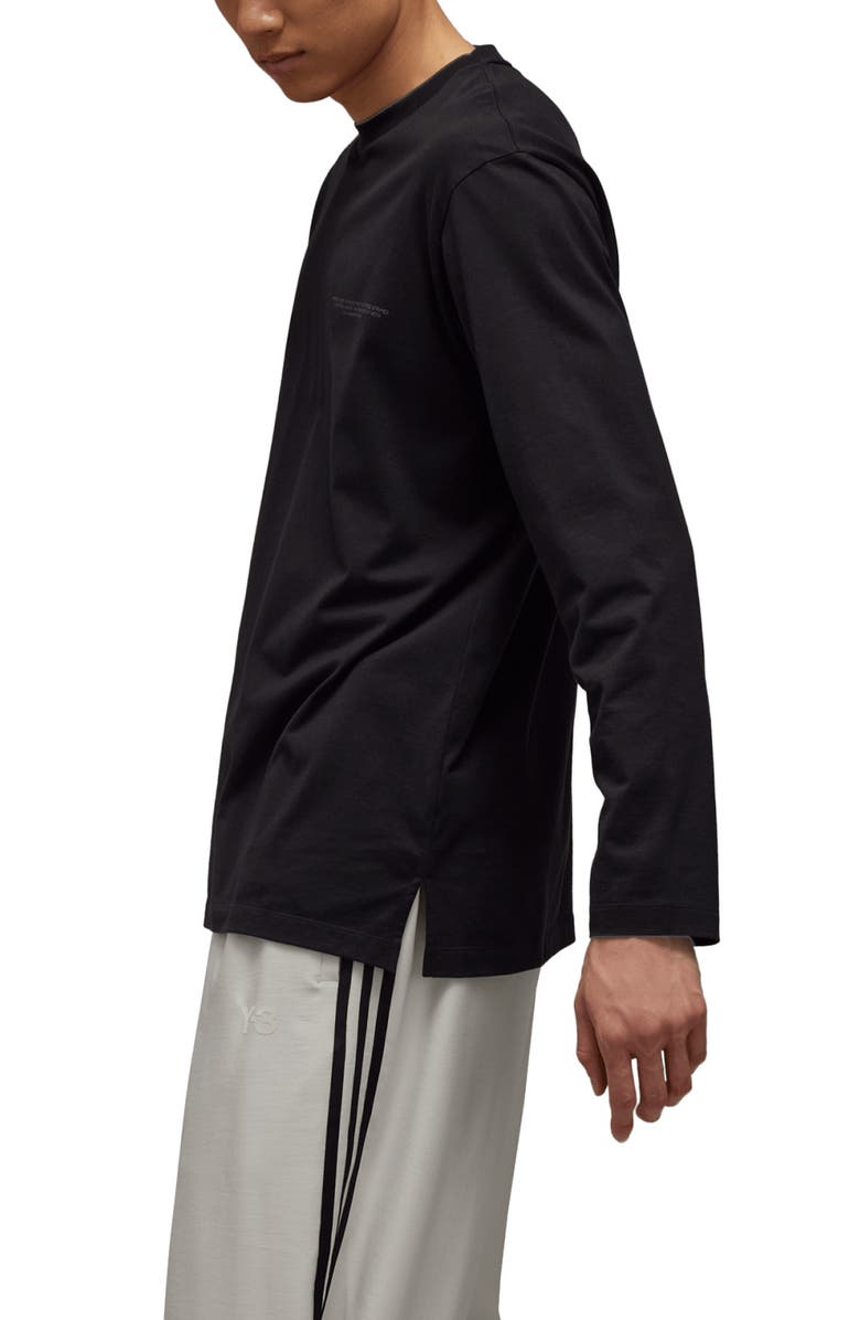 Y-3 Oversize Long Sleeve Graphic T-Shirt, Alternate, color,