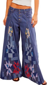 Free People Kalediscope Wide Leg Jeans