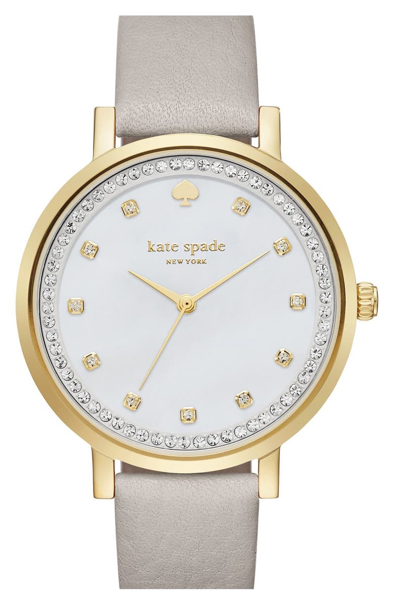 Kate Spade New York 'monterrey' leather strap watch, 34mm, Main, color,