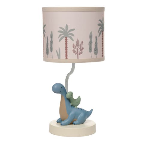 Dino-Might Custom Designed 3D Dinosaur Nursery Lamp with Shade