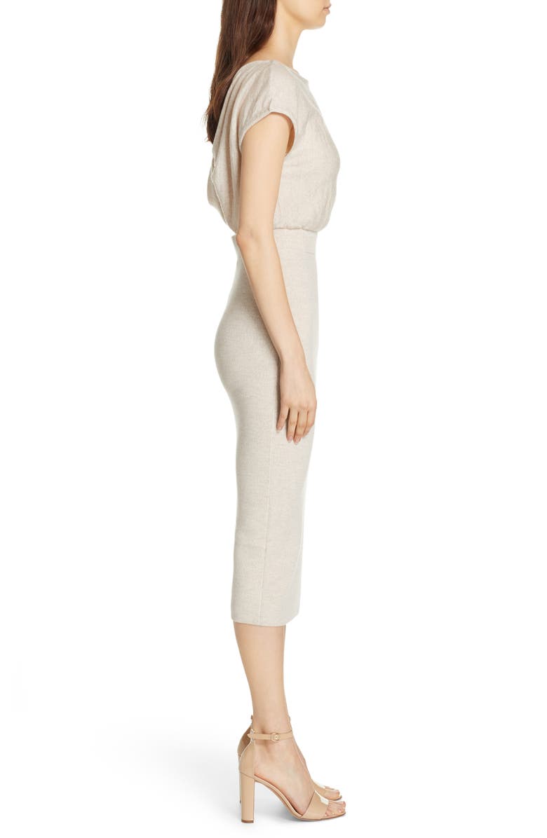 Alice + Olivia Shara Twist Back Blouson Dress, Alternate, color,