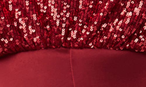 Trina Trina Turk Shimai 2 Sequin Bodice Cap Sleeve Jumpsuit In Ruqa Red