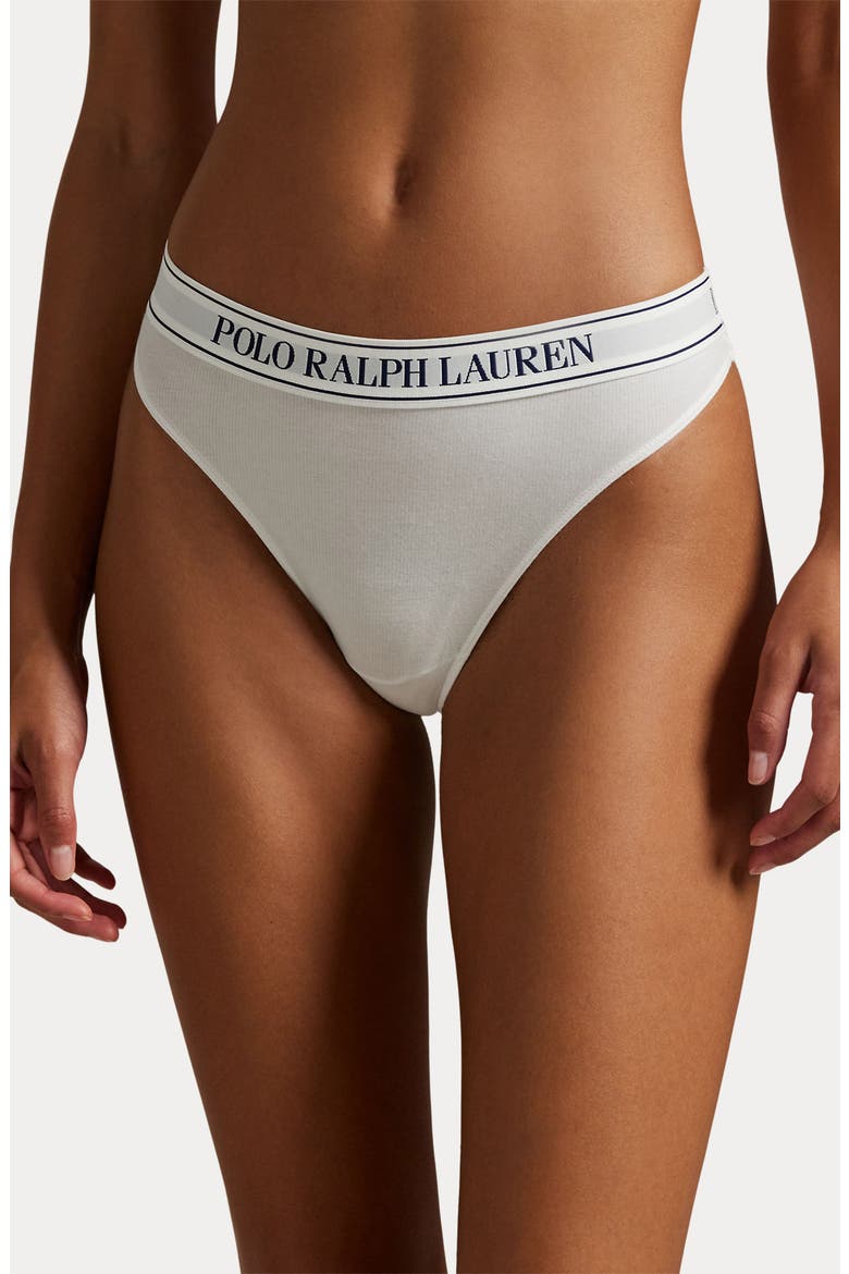 Logo Band Assorted 3-Pack Mid Rise Thongs, Main, color, WHITE CLOUD/ ONYX/ NAVY