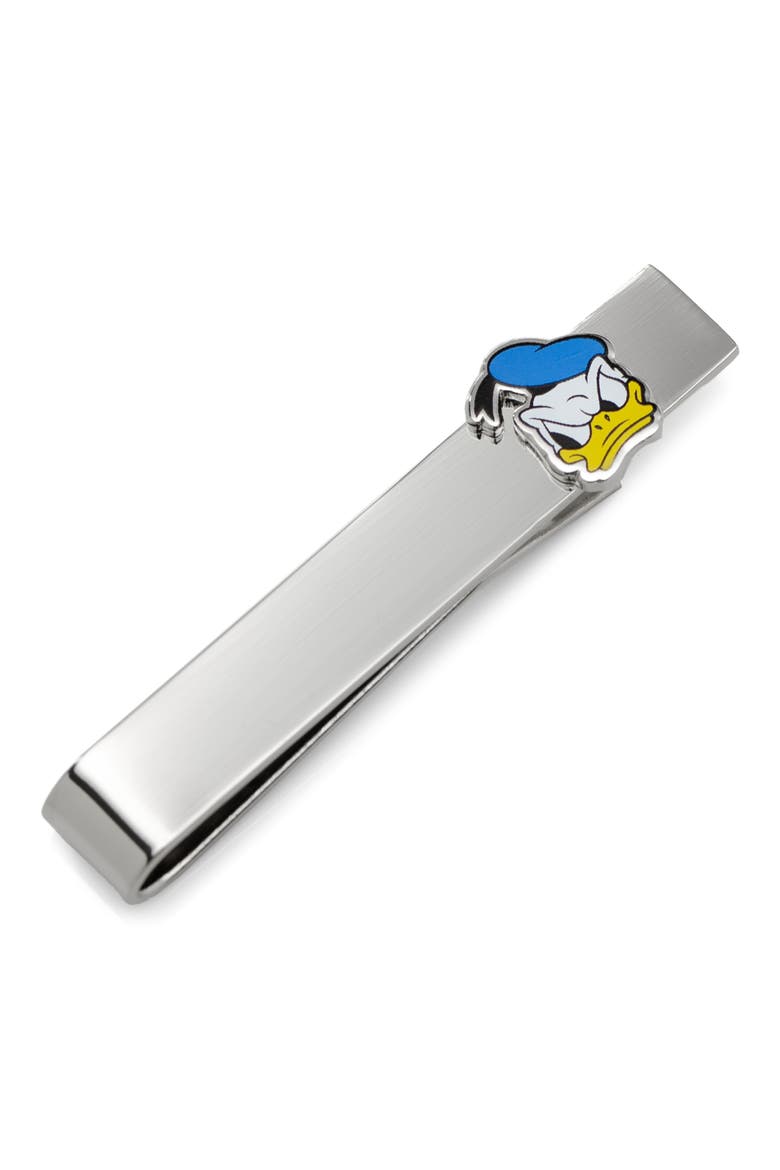 Donald Duck Tie Bar, Alternate, color, SILVER