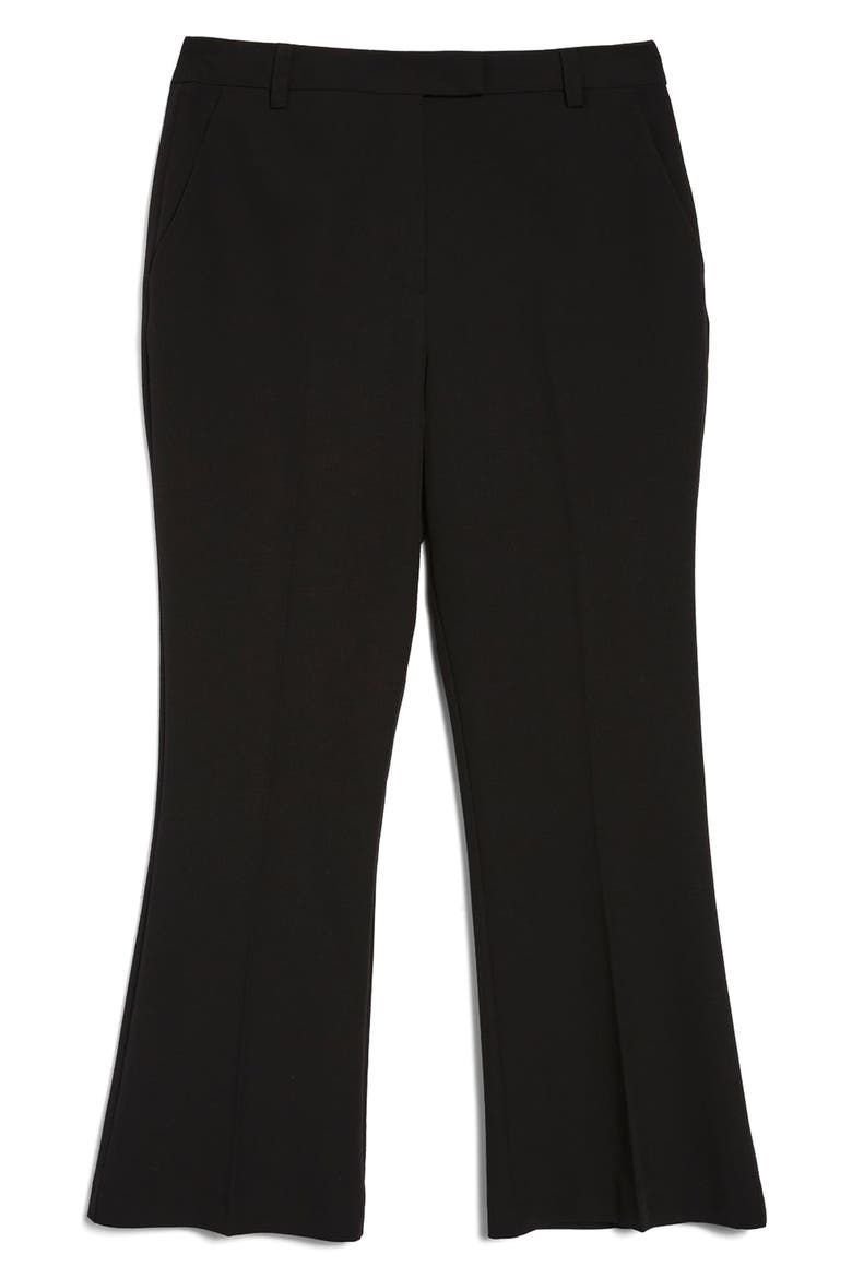 Slim Kick Flare Trousers, Alternate, color, BLACK