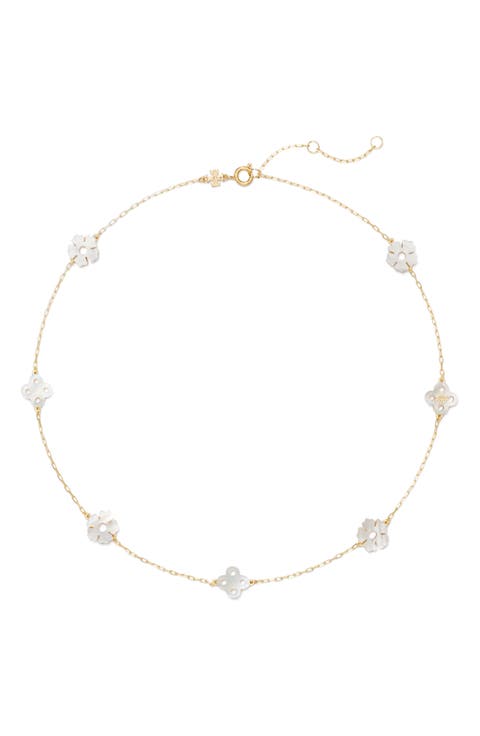 Forget Me Not Mother of Pearl Necklace