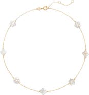 Tory Burch Forget Me Not Mother of Pearl Necklace