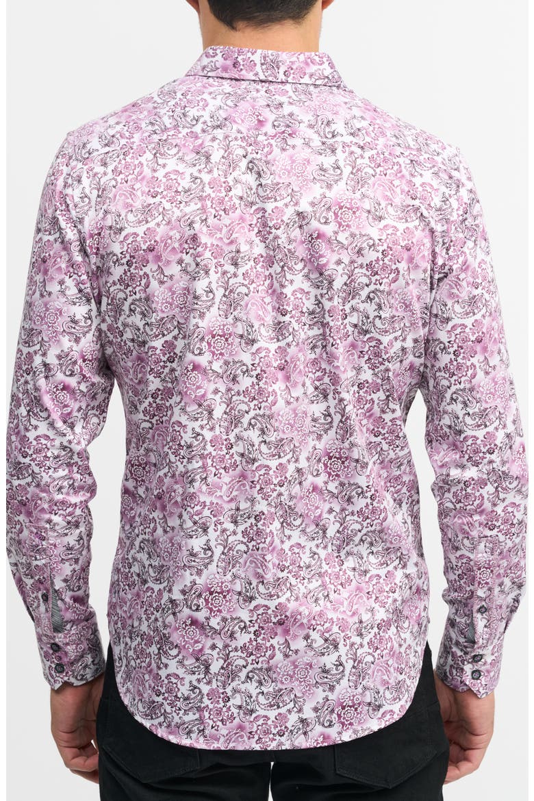 Downing Long Sleeve Button-Up Shirt, Alternate, color, BERRY