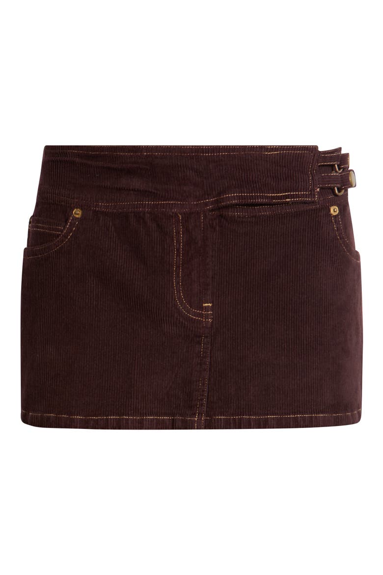Joi Corduroy Miniskirt, Main, color, BROWN