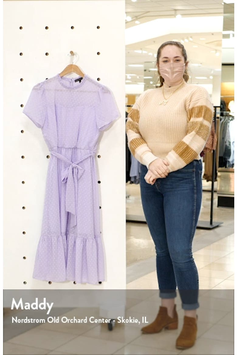Belted Swiss Dot Midi Dress video