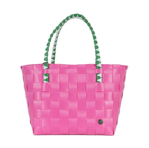 Handed By Paris Brights Recycled Tote Bag In Pink