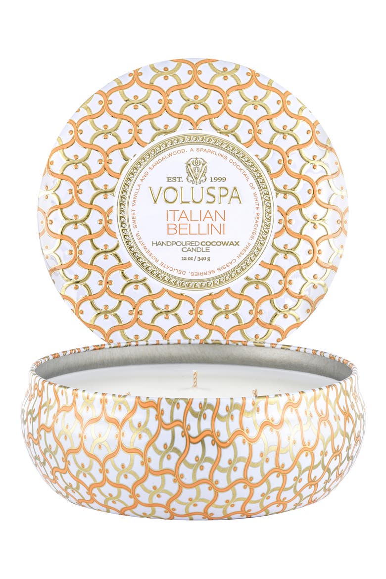 Three-Wick Tin Candle, Main, color, ITALIAN BELLINI