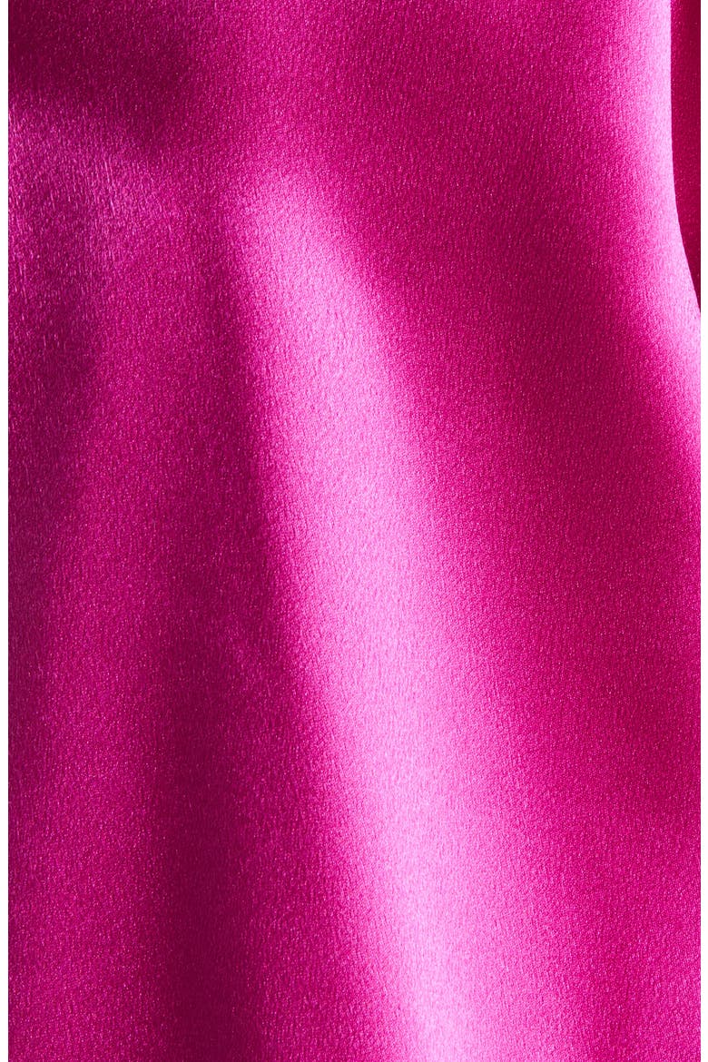 Oversize Satin Bomber Jacket, Alternate, color, PINK