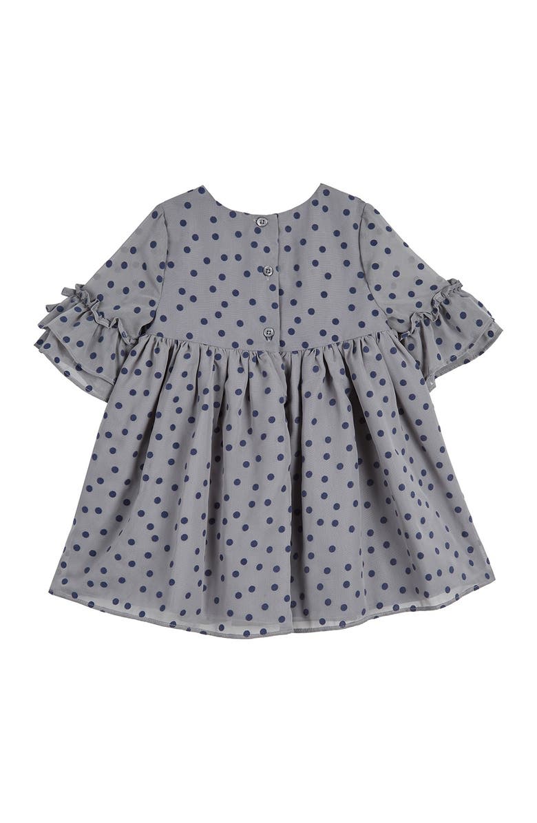 Laura Ashley Velvet Dot Chiffon Dress, Main, color,