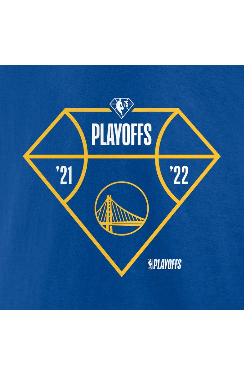FANATICS Men's Fanatics Branded Royal Golden State Warriors 2022 NBA Playoffs Diamond Tip Off T-Shirt, Alternate, color, 