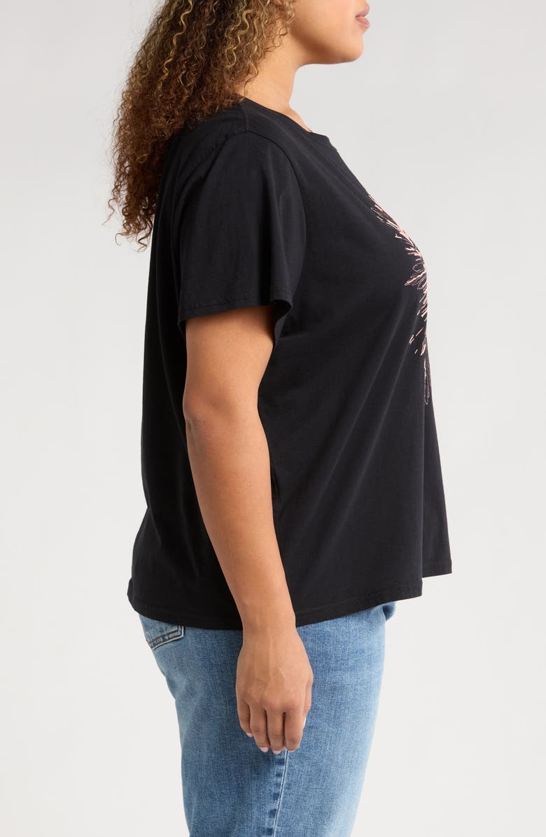 Lucky Brand Heart Burst Graphic T-Shirt, Alternate, color, 