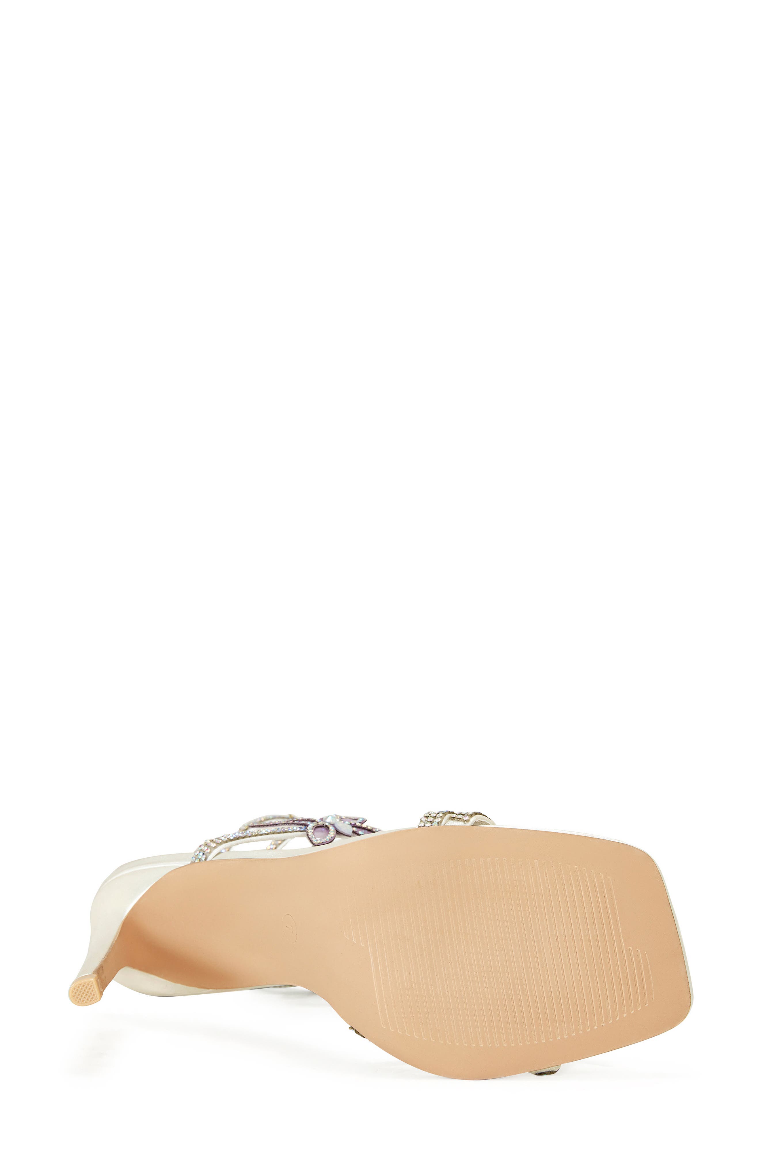 AZALEA WANG Zarya Ankle Wrap Sandal, Alternate, color, White