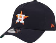 New Era Men's New Era Navy Houston Astros Team Color A-Frame 9FORTY Adjustable Hat