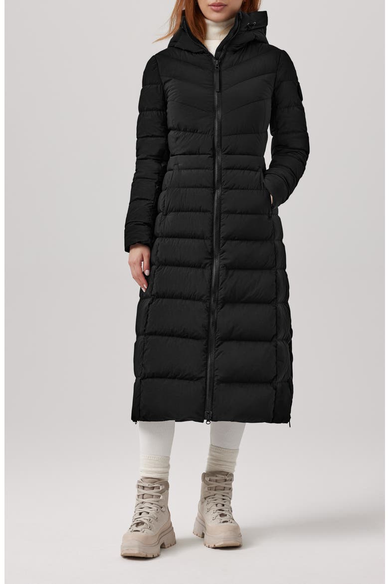 Clair Long 750 Fill Power Down Puffer Coat, Main, color, BLACK - NOIR