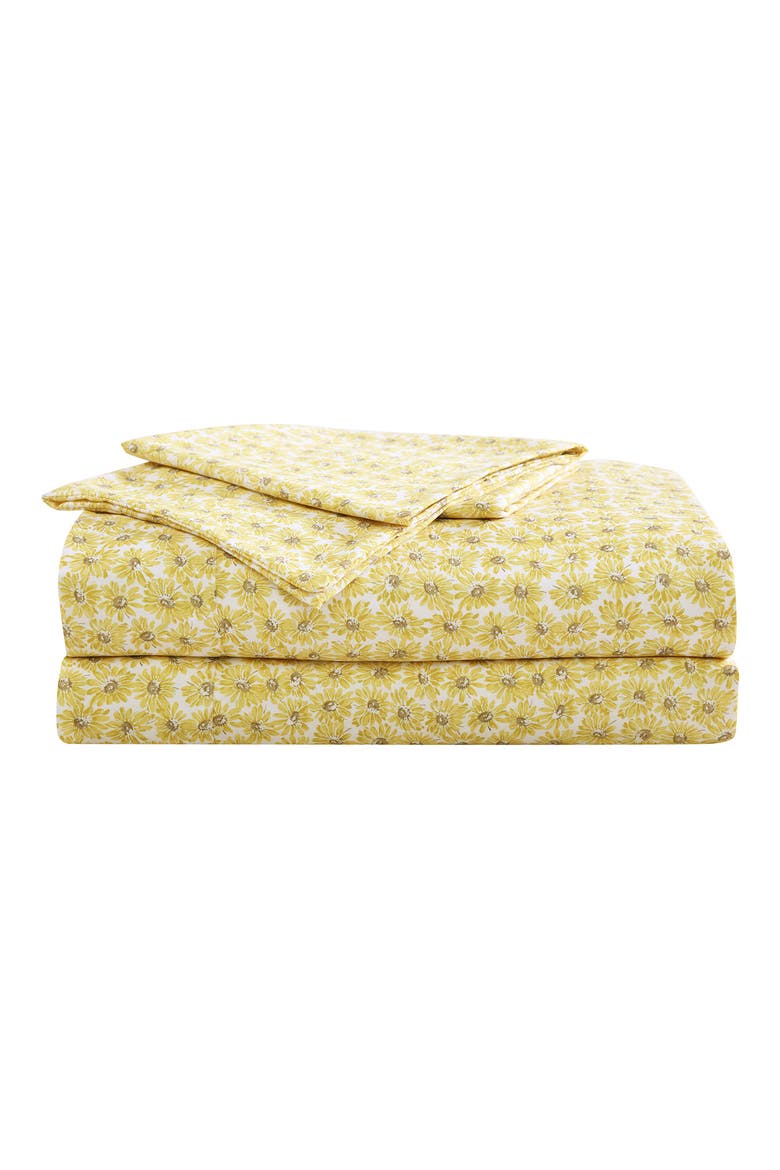 Sunflower Field Sheet Set, Main, color, YELLOW