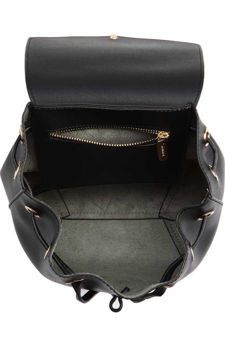 Topshop Blake Mini Faux Leather Backpack, Alternate, color,