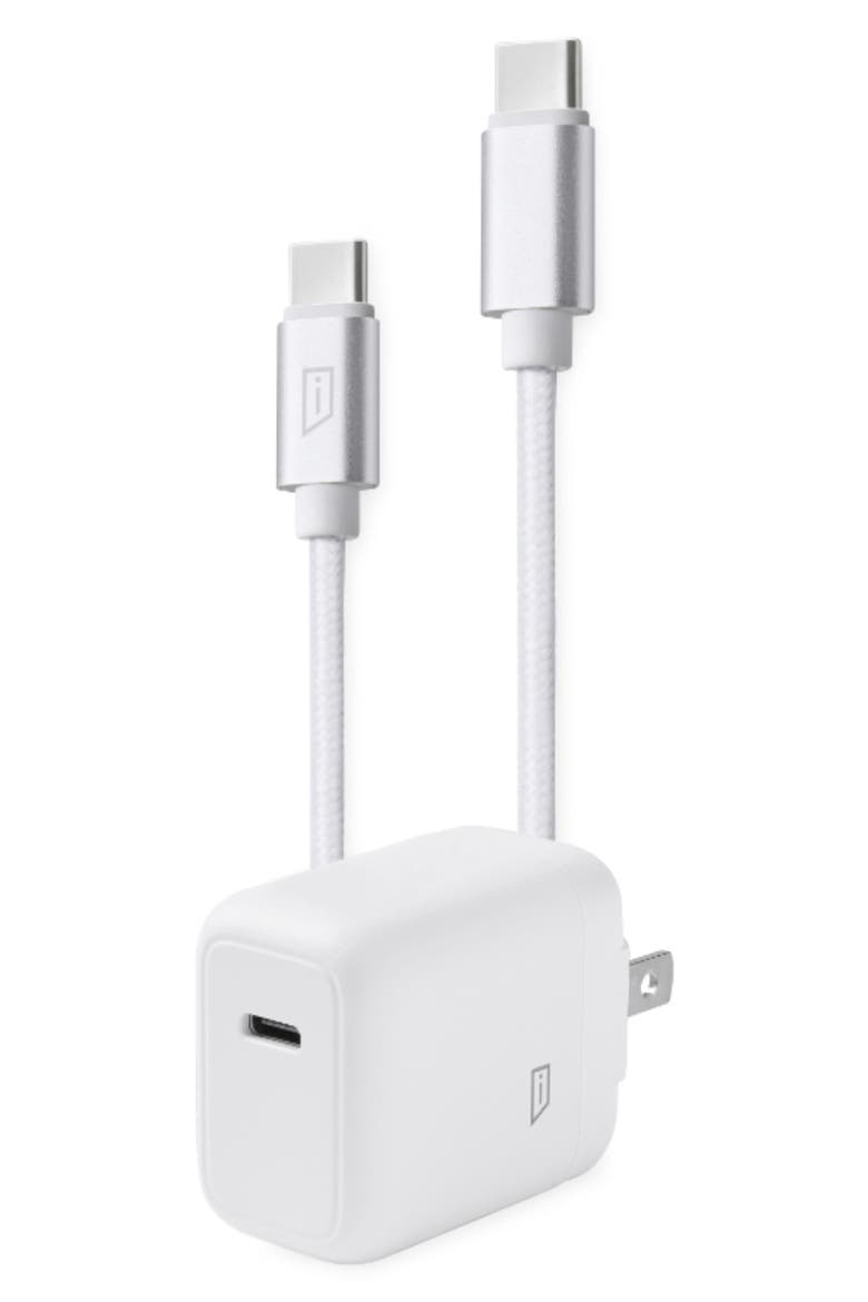 20W C-C Cables & Cube Charging Bundle, Main, color, WHITE