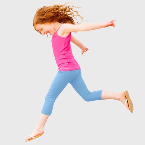 Girls 100% Soft Cotton Capri Leggings (Toddler, Little Kid & Big Kid)
