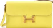 Pre-Owned Hermes Constance To Go Wallet Evercolor