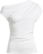 MANGO Asymmetric One-Shoulder Top