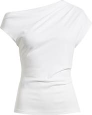 MANGO Asymmetric One-Shoulder Top