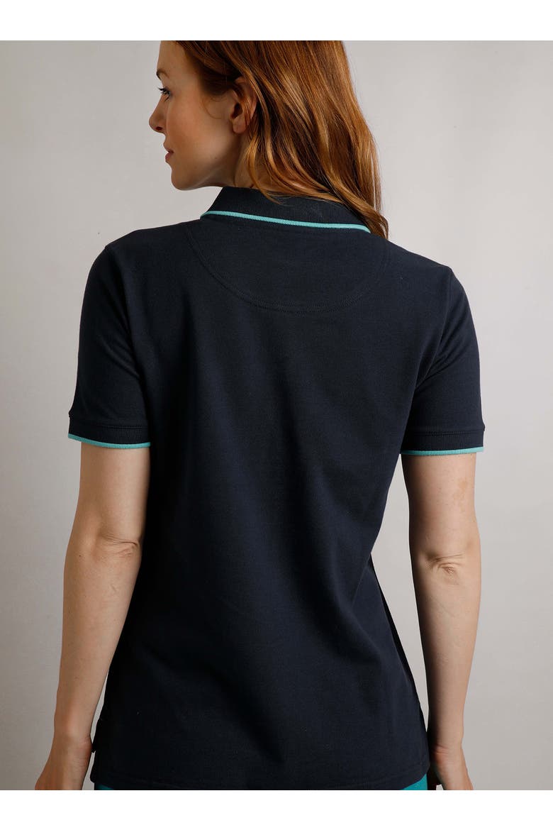 Pammie Pique Polo Shirt, Alternate, color, Navy