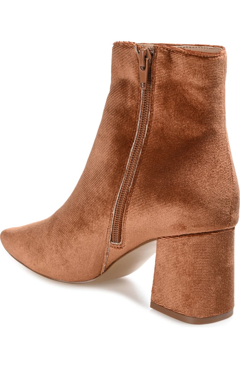 Journee Collection Hazara Block Heel Bootie, Alternate, color, Brown