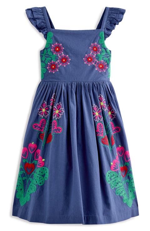 Kids' Annalisa Twirly Embroidered Dress (Toddler, Little Kid & Big Kid)