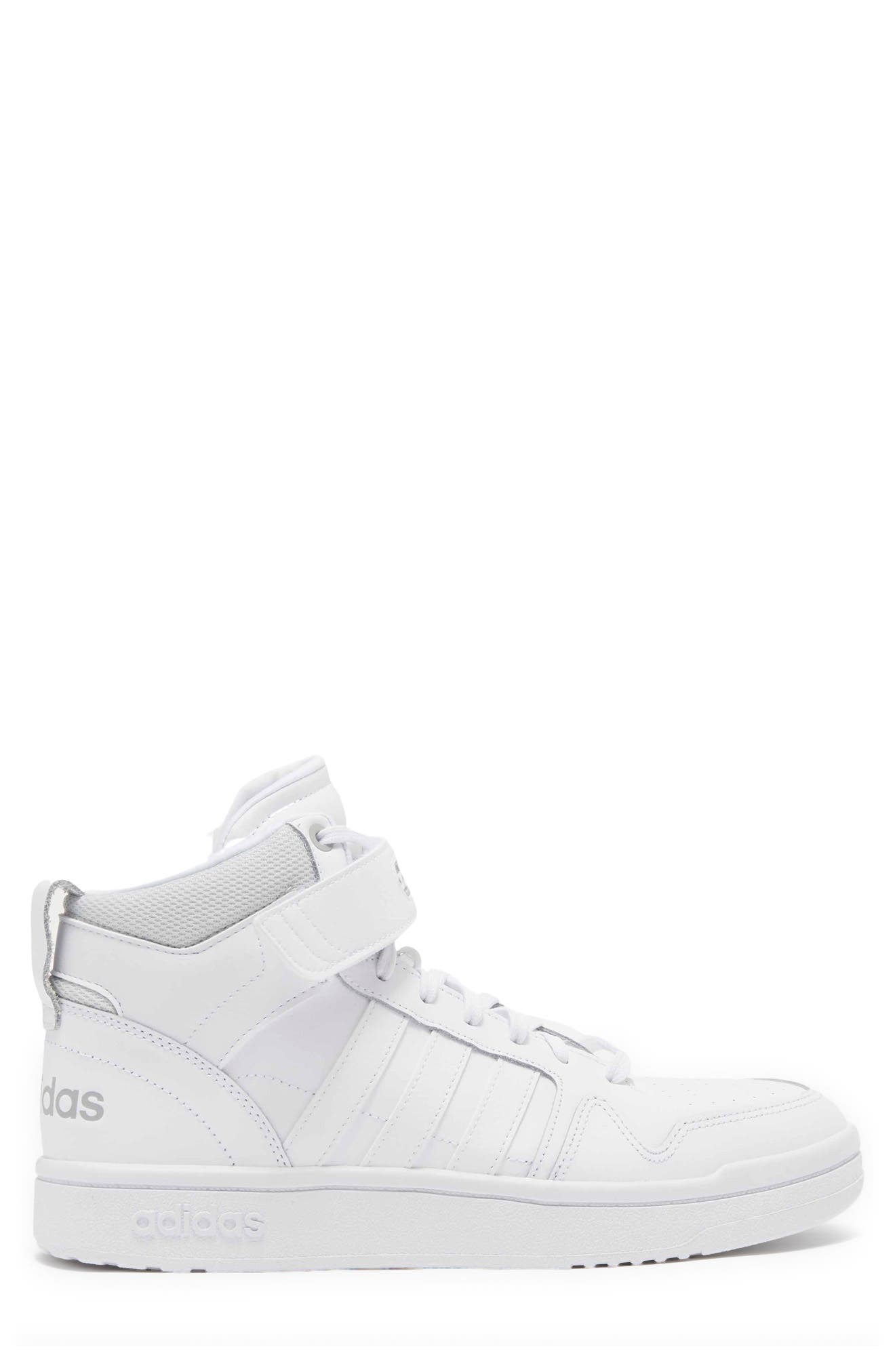 Postmove Mid Sneaker, Alternate, color, FTWR WHITE/FTWR WHITE/GREY TWO
