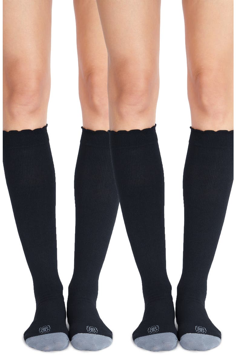 Belly Bandit 2-Pack Compression Socks, Main, color, BLACK