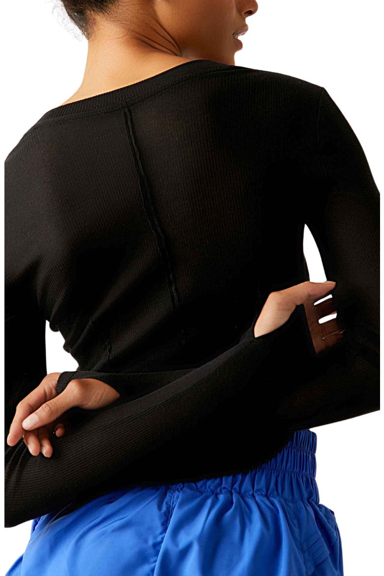 FP Movement Mind Over Matter Long Sleeve Layer Top, Alternate, color, BLACK